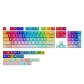 Rainbow 104+29 XDA-like Profile Keycap Set Cherry MX PBT Dye-subbed for Mechanical Gaming Keyboard